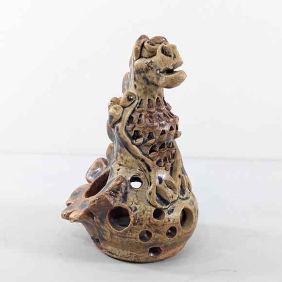 Ceramic Dragon Incense Cone holder, handmade pottery ornament - Picture 2 of 8